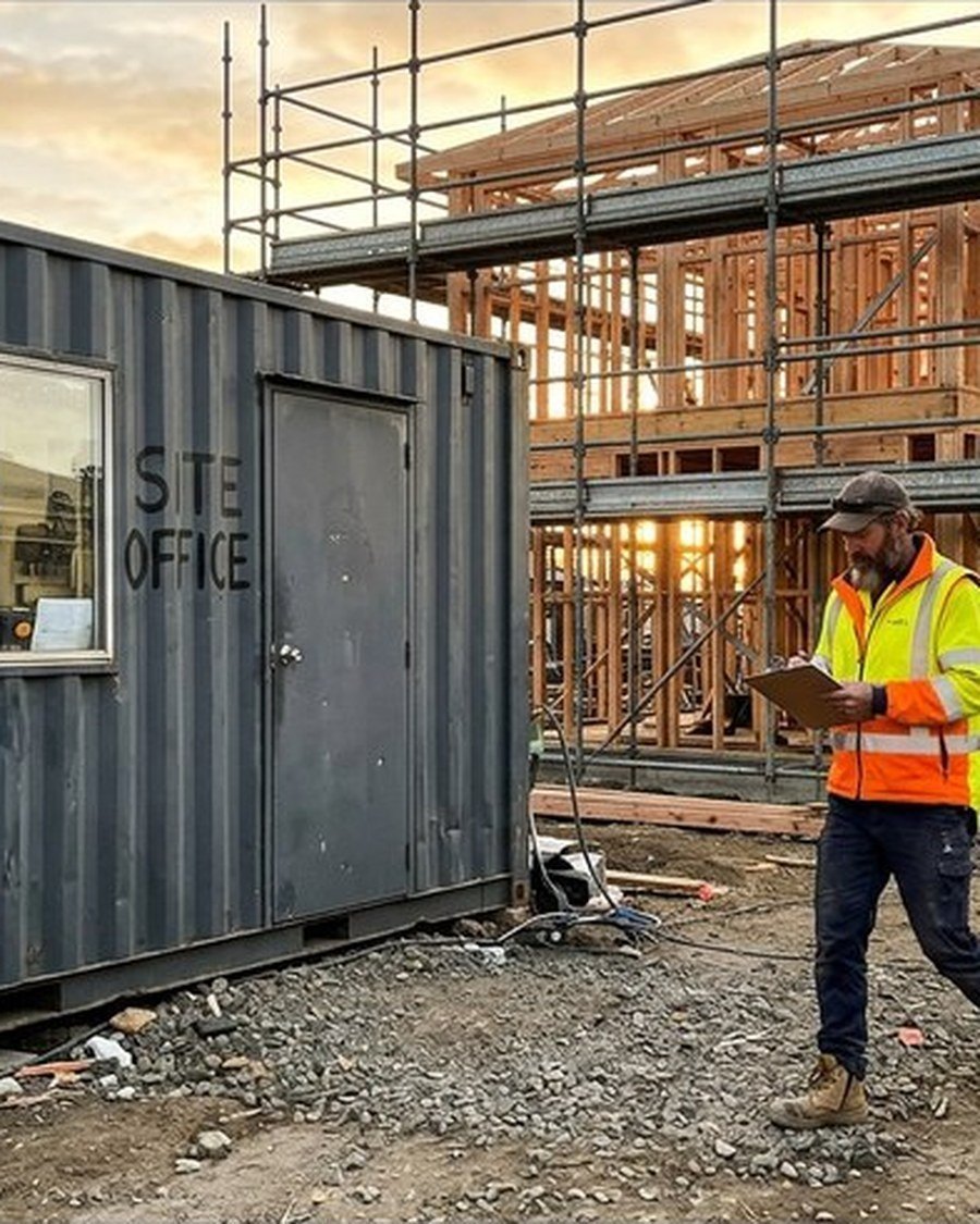 Daniel using their 20ft Used Shipping Container