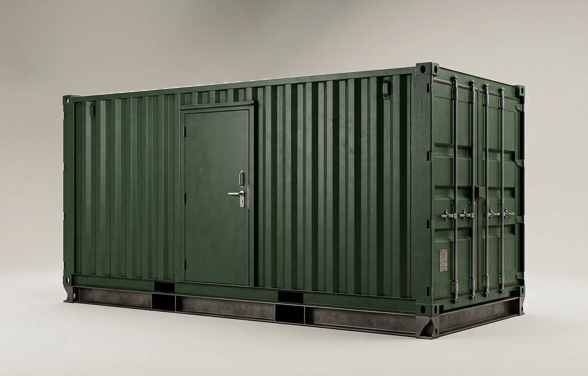 10ft x 8ft Flat Floor Bunded Store Container