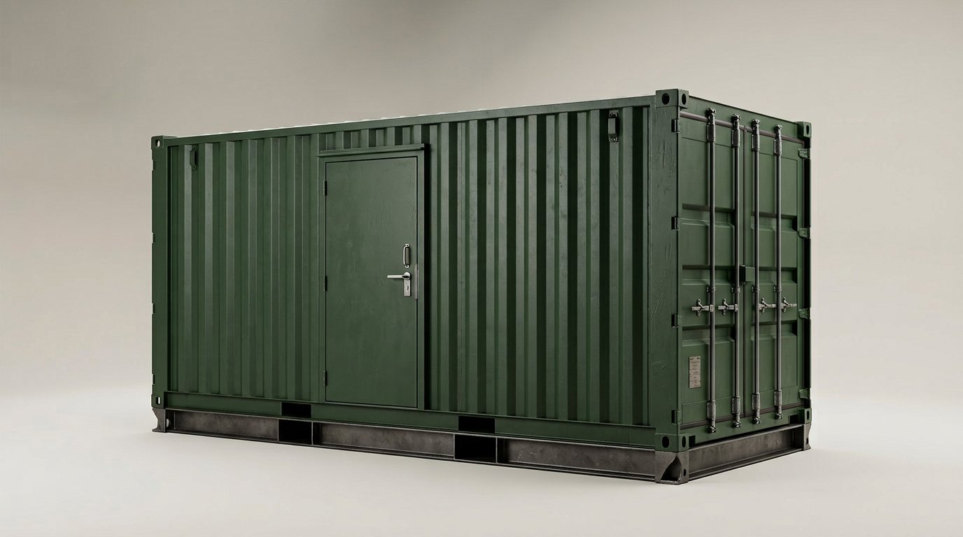 10ft x 8ft Flat Floor Bunded Store Container