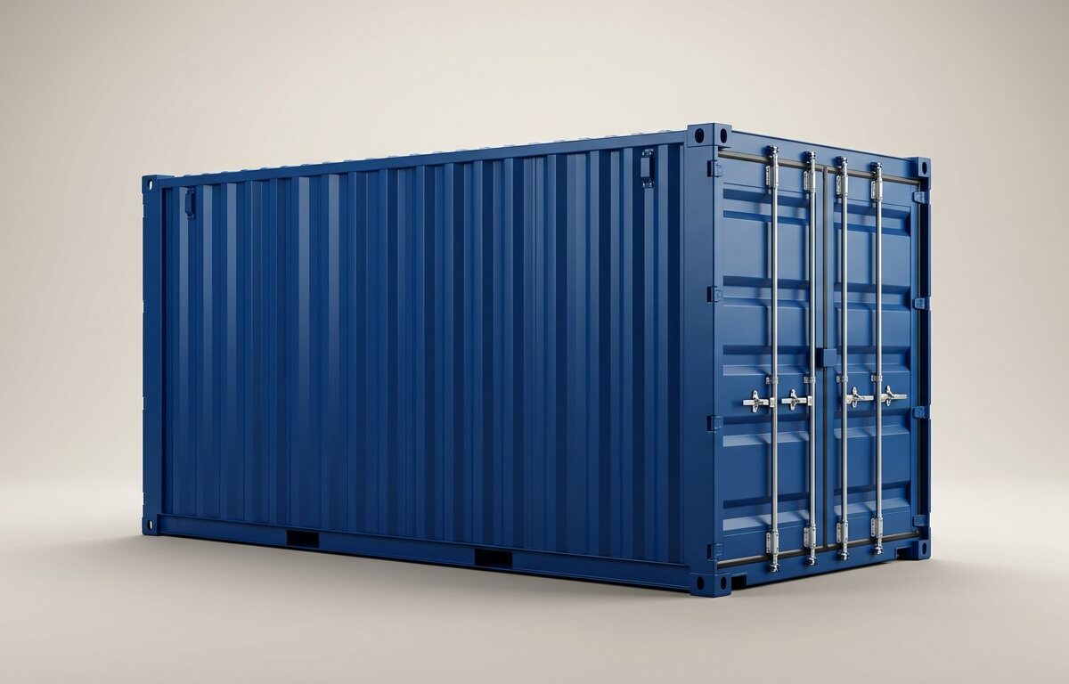 10ft x 8ft One Trip Shipping Container – Blue