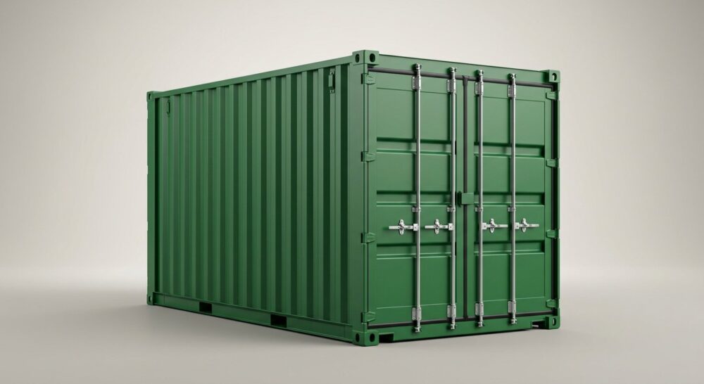 10ft x 8ft One Trip Shipping Container – Green