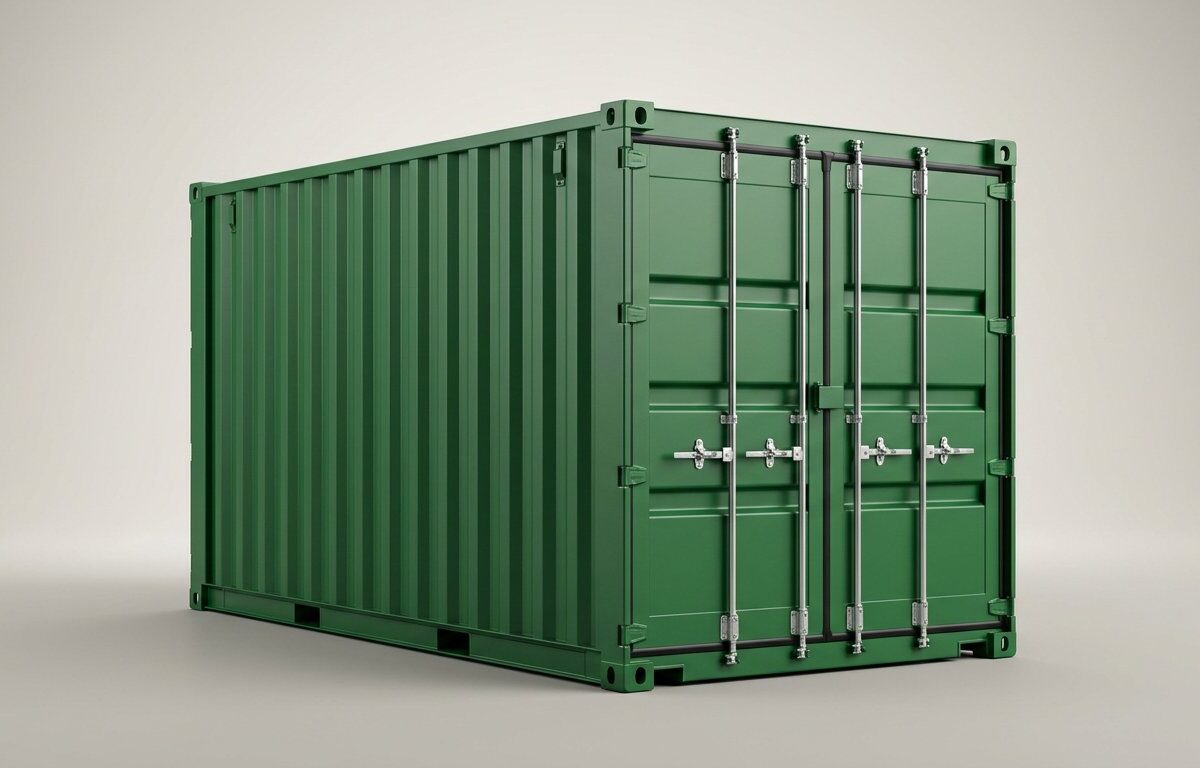 10ft x 8ft One Trip Shipping Container – Green