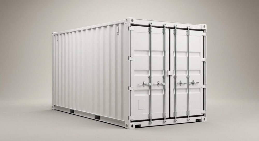 10ft x 8ft One Trip Shipping Container – White