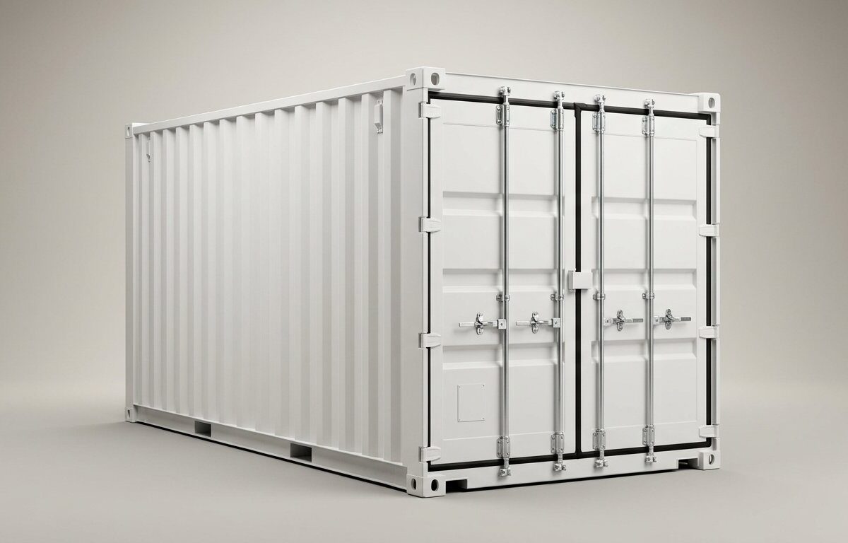10ft x 8ft One Trip Shipping Container – White