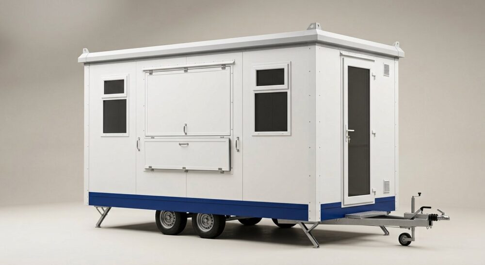 12ft x 7ft 6in Mobile Canteen & Crib Room Cabin