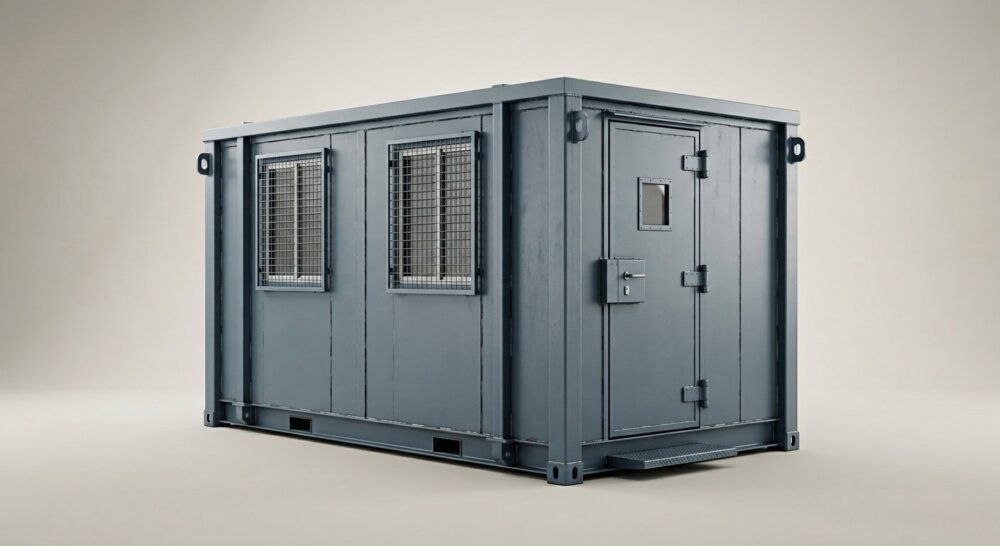12ft x 8ft Secure Steel Site Office Cabin