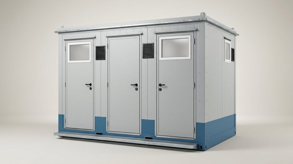 Tara using their 12ft x 9ft 2 1 Ablution Block