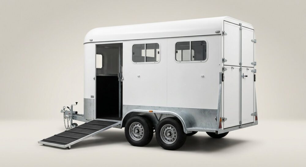 2007 Hawk 2 Horse Float with Side Ramp