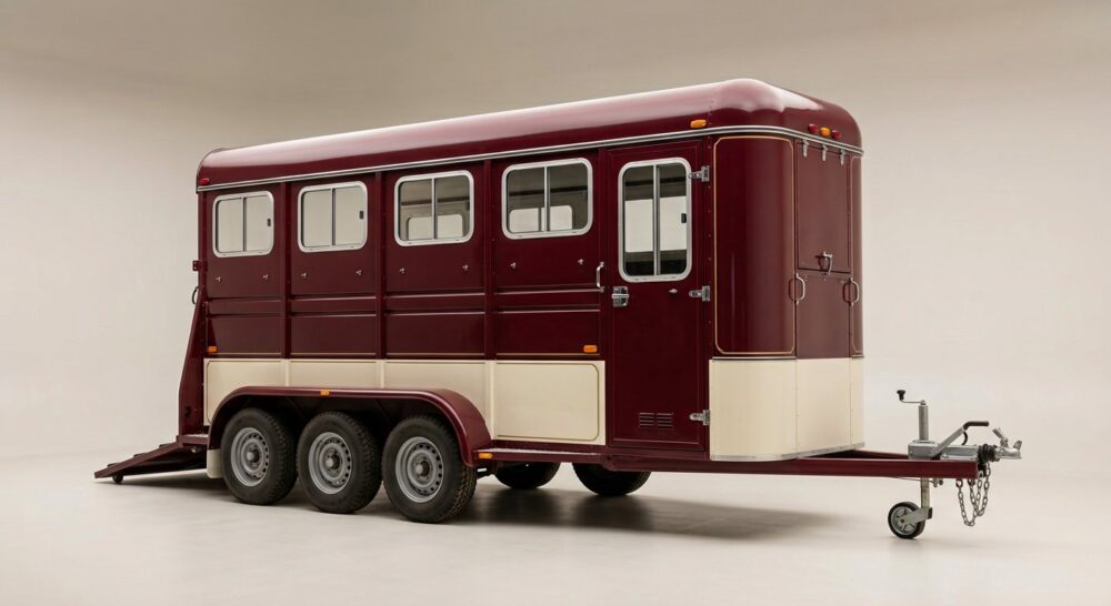2019 Trails West Classic II 4 Horse Float