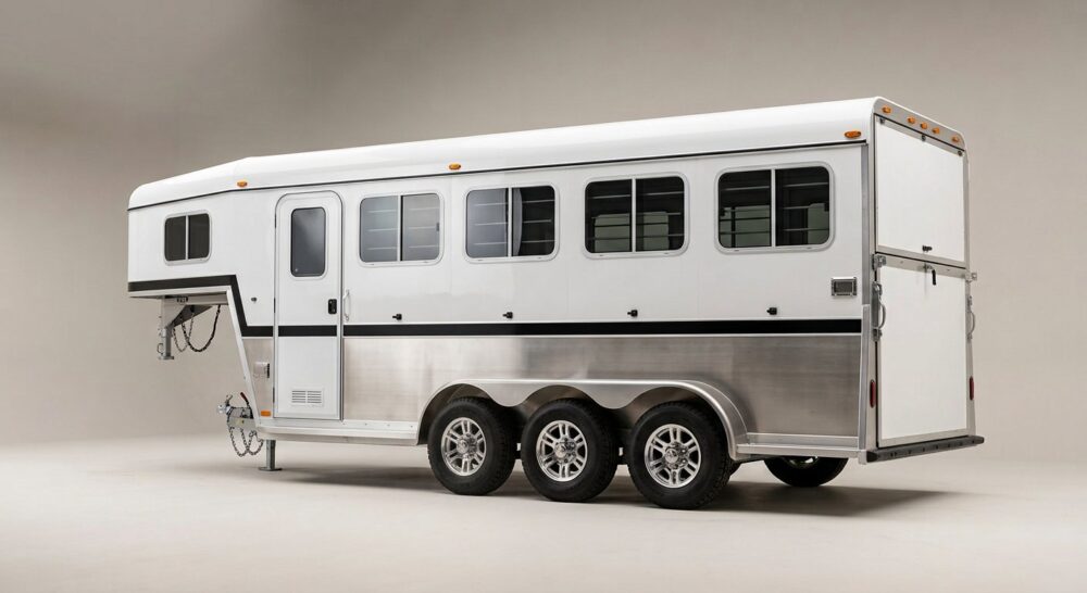 2020 Trails West Sierra 4 Horse Gooseneck Float