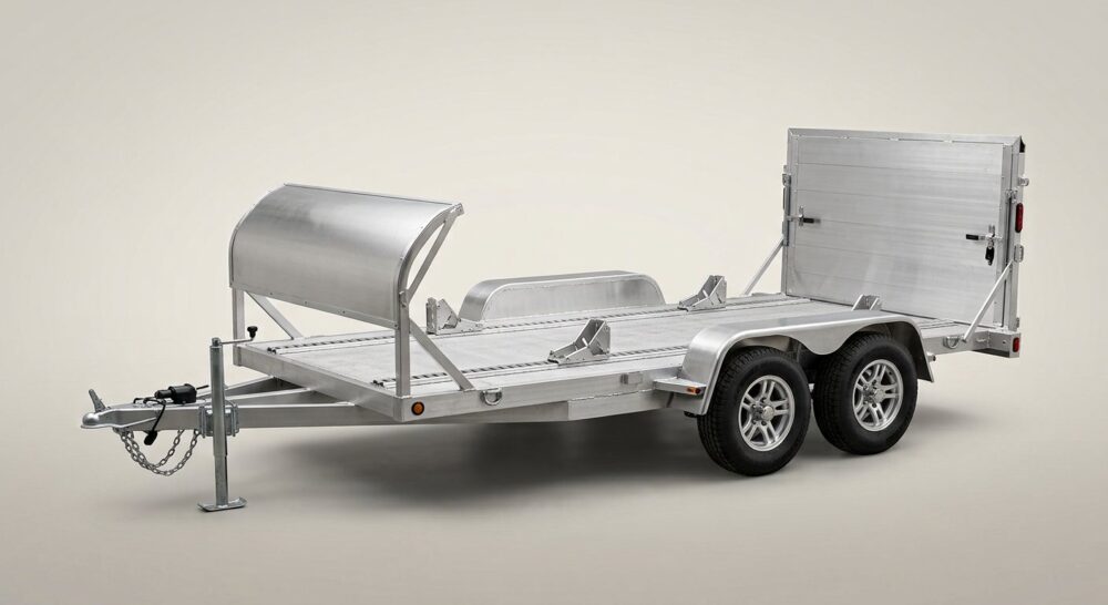 2024 Mission 101in x 12ft Aluminium 2-Place Side-by-Side Trailer with Canopy