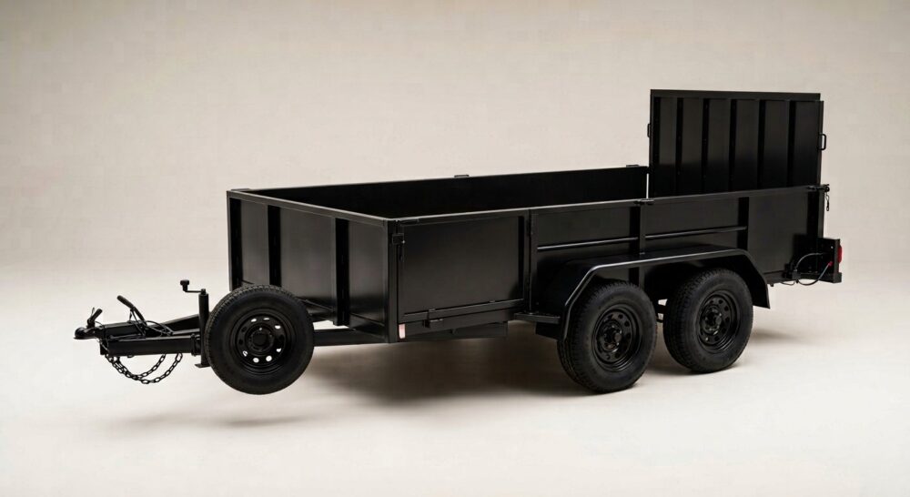 2024 PJ Trailers 7ft x 14ft Open Utility Trailer – 3.2t Solid Metal Sides