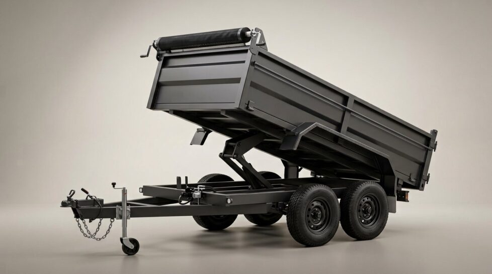 2024 RawMaxx 7ft x 16ft Powder Coated Tipper Trailer – 6.4t with Tarp Kit