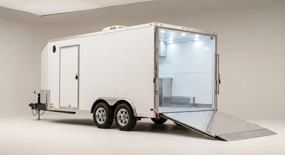 2025 Blaze 20ft Enclosed Car Trailer – Finished Interior & Alloy Wheels