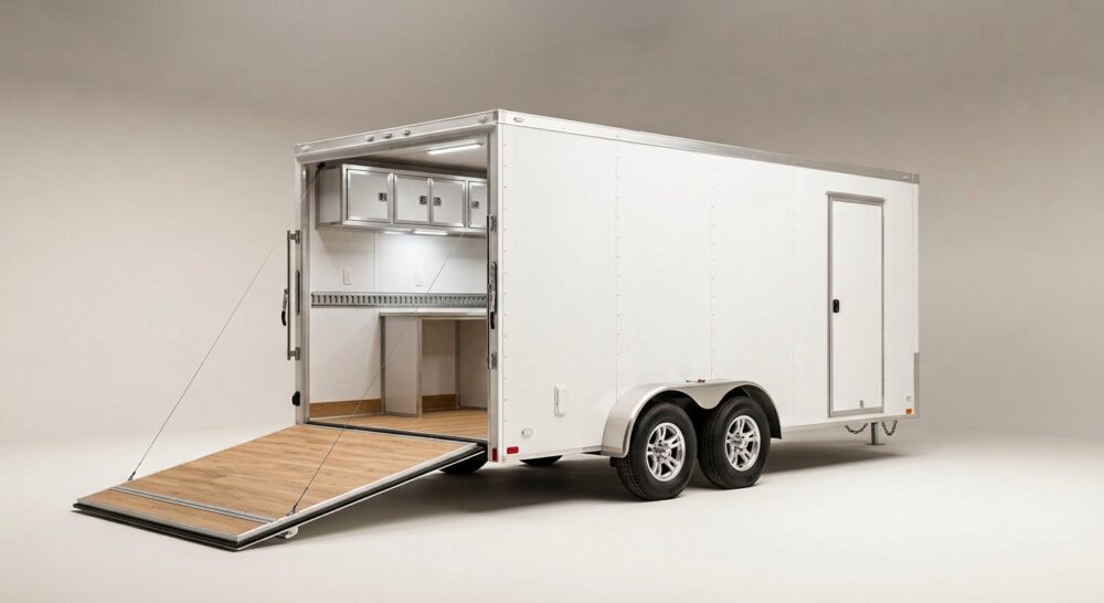 2025 Blaze 26ft Enclosed Car Trailer – Cabinets, Flooring & Spread Torsion Axles