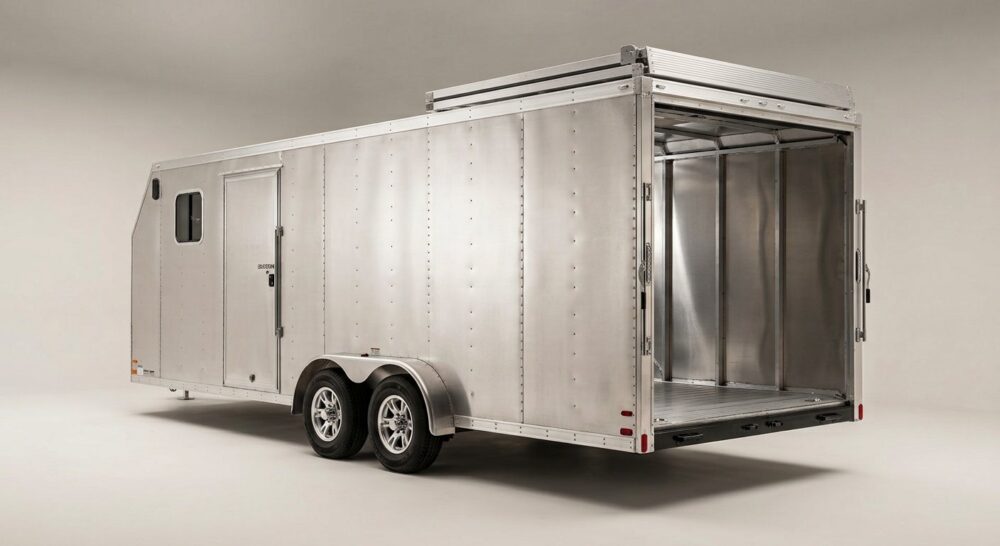 2026 ATC ROM 400 24ft Aluminium Enclosed Car Trailer – Escape Door (Unit AC-0170)