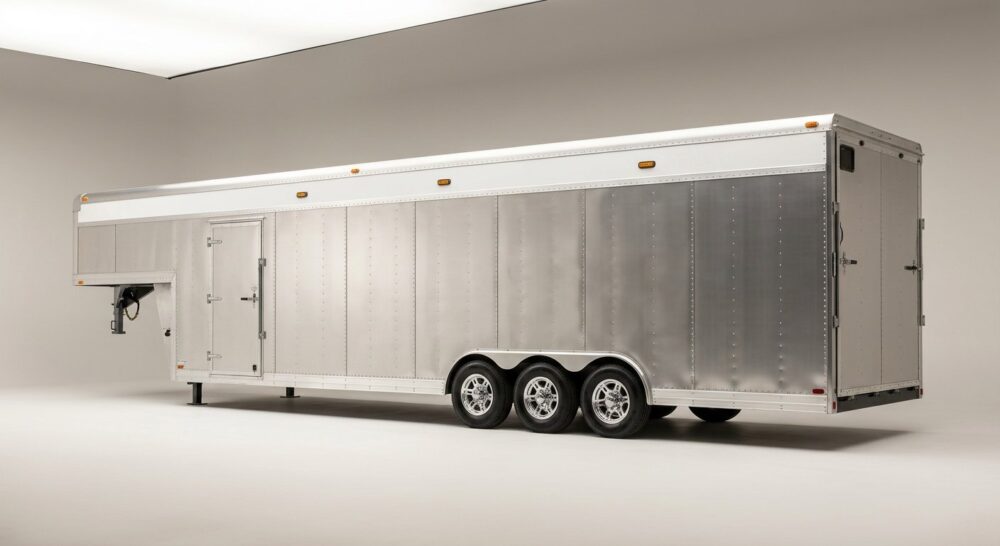 2026 ATC ROM 500 44ft Aluminium Gooseneck Enclosed Car Trailer – Alloy Wheels