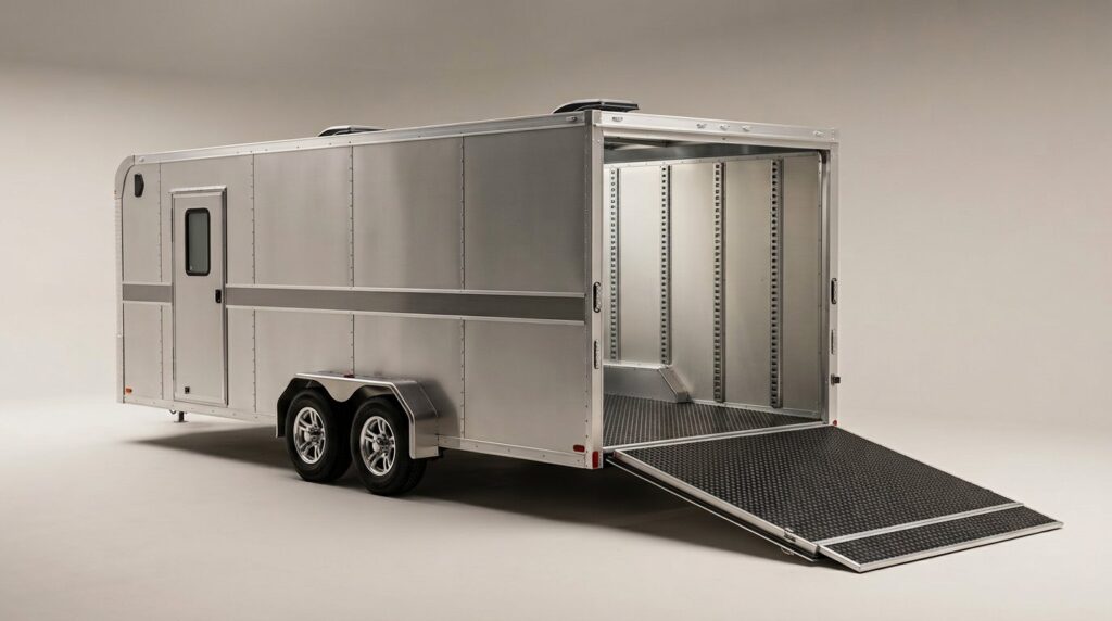 Cody using their 2026 ATC ROM AC0174 Enclosed Trailer