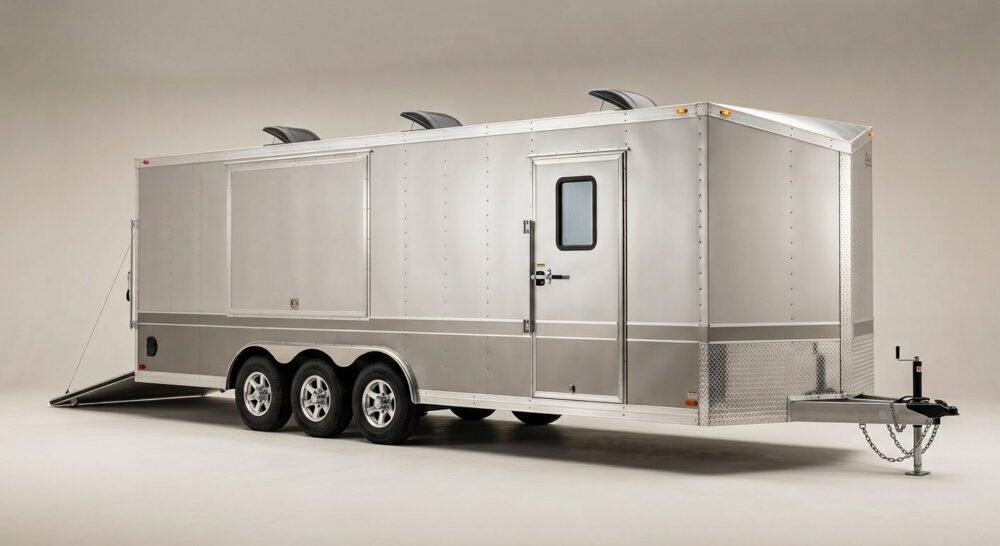 2026 ATC ROM 550 28ft Aluminium Enclosed Car Trailer – LifeTrac (Unit AC-0177)
