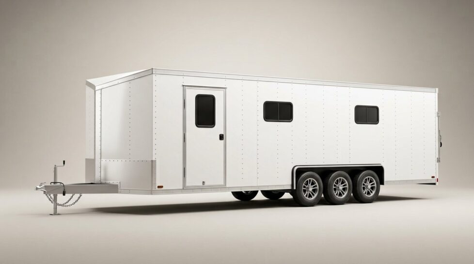 2026 Blaze 26ft Aluminium Enclosed Car Trailer – Finished Interior (Unit AC-0197)