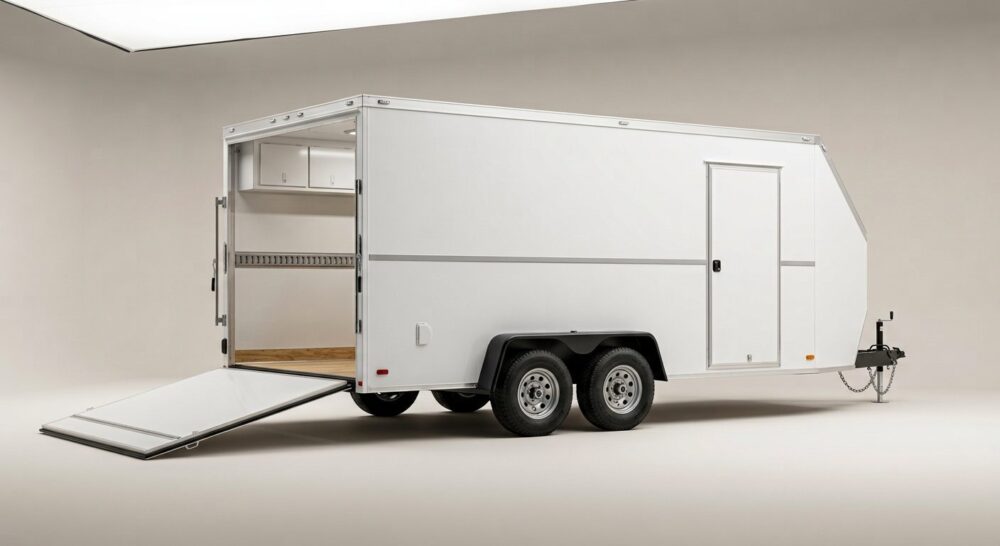 2026 Extreme 28ft Enclosed Car Trailer – Spread Torsion Axles & Cabinets
