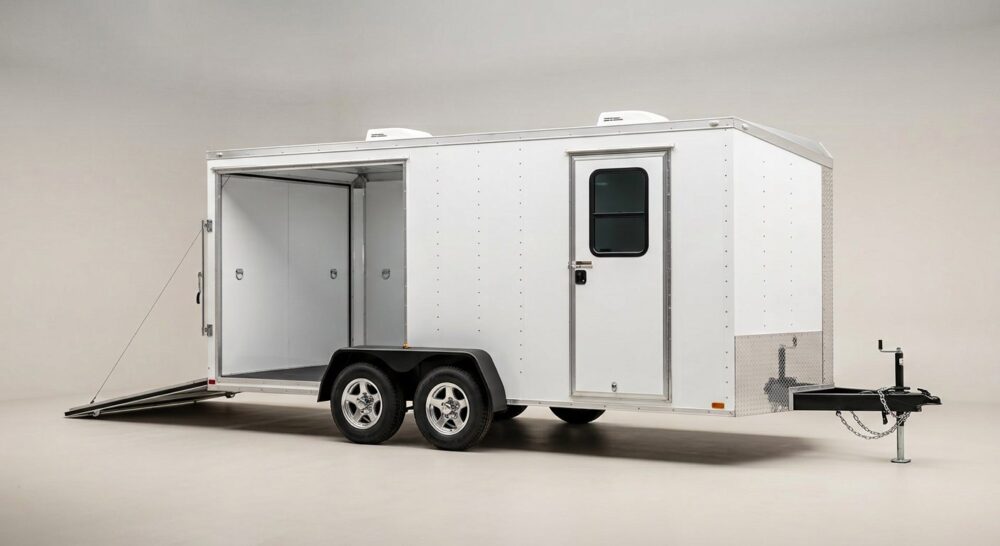 2026 hero 24ft enclosed car trailer alloy wheels unit ac 0192