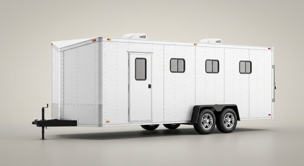 Callum using their 2026 Hero AC0194 Enclosed Car Trailer