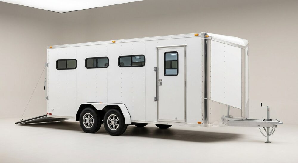 2026 Millennium Extreme 28ft Enclosed Car Trailer – Spread Torsion Axles, White