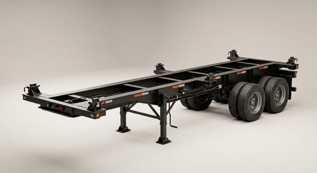 Isabelle using their 20ft Container Chassis