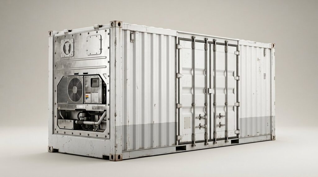 Blake using their 20ft Dual Temperature Container