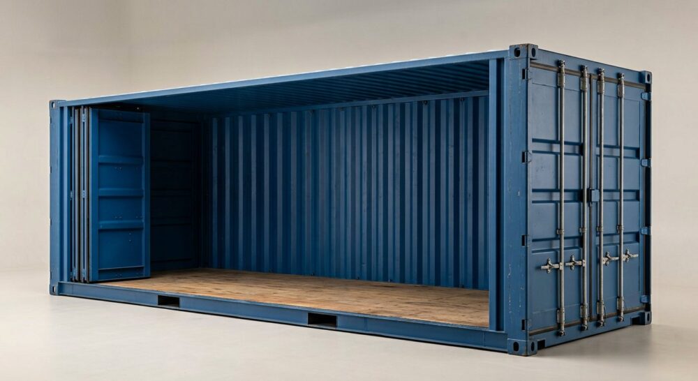 20ft Full Side Access Shipping Container – Open Side
