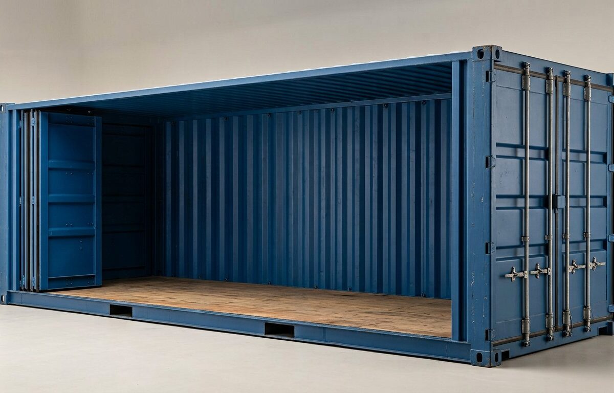 20ft Full Side Access Shipping Container – Open Side