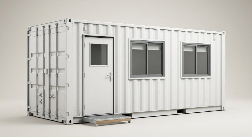 20ft Ground Level Office Container – Secure Onsite Workspace