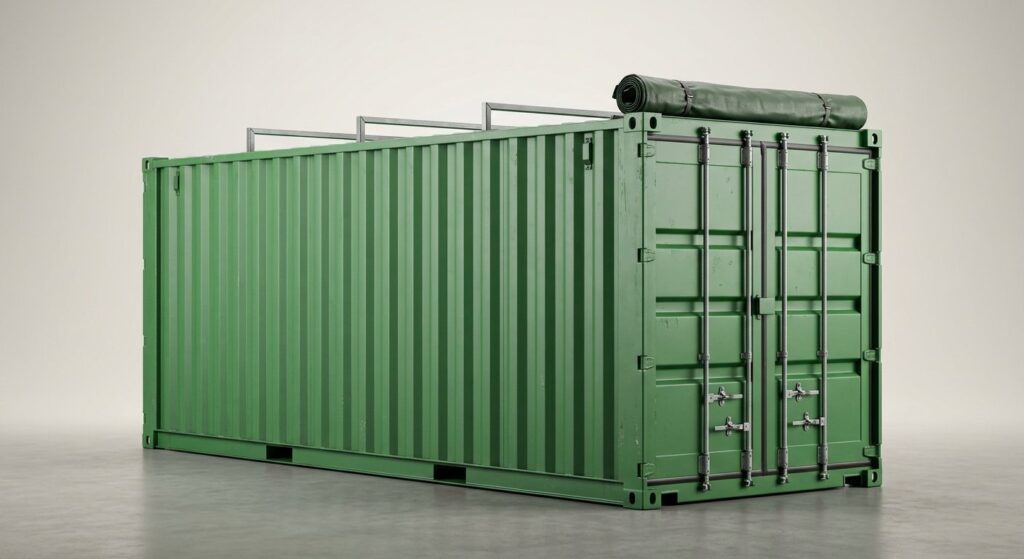 Sean using their 20ft High Cube Open Top Container