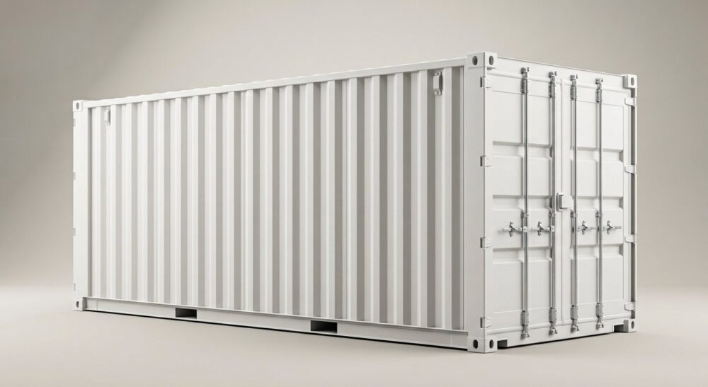 20ft One Trip Shipping Container – White