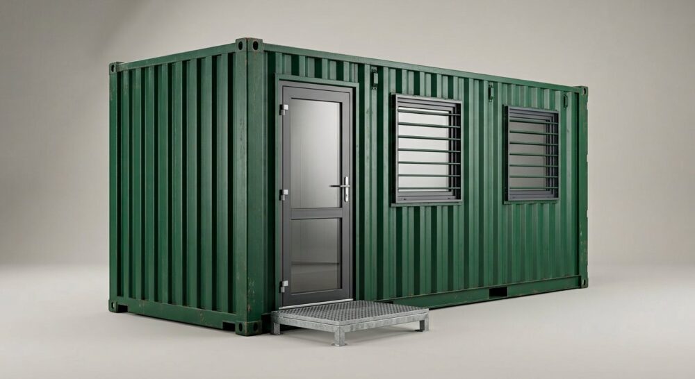 20ft x 8ft Custom Container Conversion – Portable Building