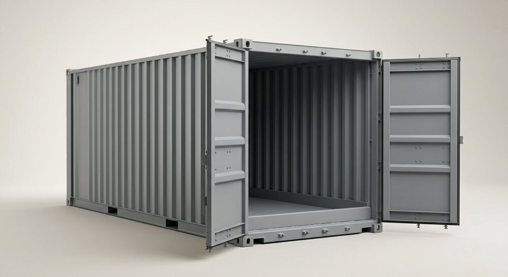 20ft x 8ft Flat Floor Bunded Store Container