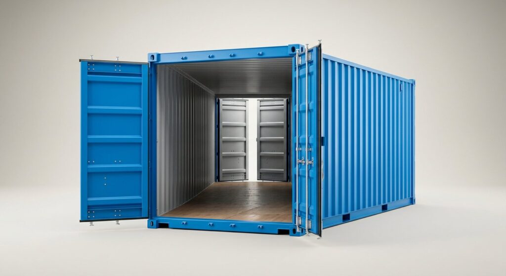Tanya using their 20ft x 8ft One Trip Tunnel Container