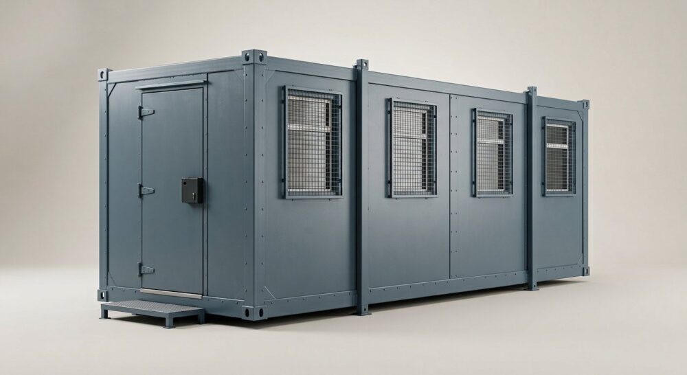 20ft x 8ft Secure Steel Site Office Cabin