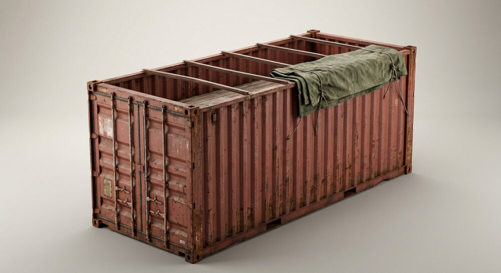 20ft x 8ft Used Open Top Shipping Container