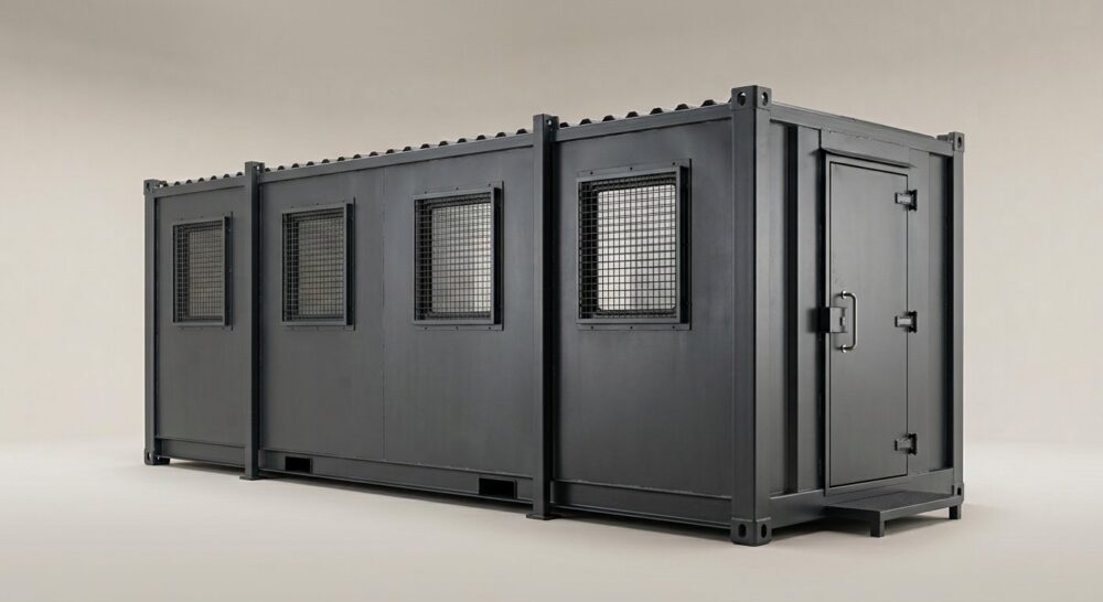 24ft x 9ft Secure Steel Crib Room Cabin