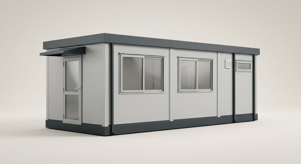 24ft x 9ft Site Office with Toilet – Sales & Marketing Cabin