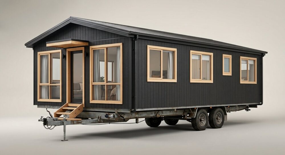 3 Bedroom Modular Container Home on Wheels – Mountain Style