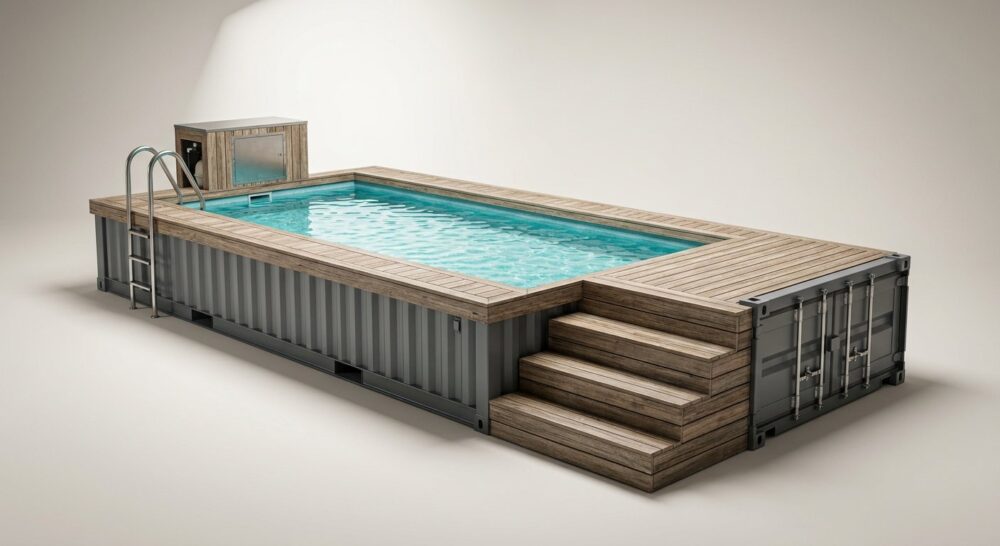 30ft Container Swimming Pool (9m) – Model V2