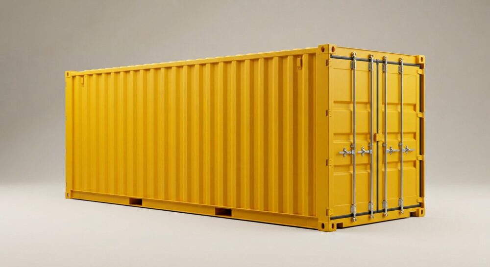 30ft x 8ft One Trip Shipping Container – Yellow