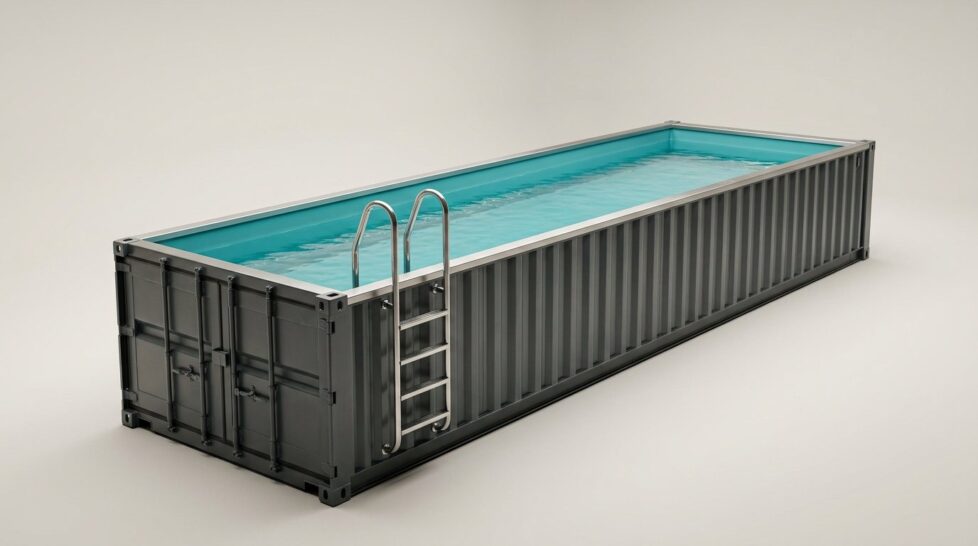 40ft Container Swimming Pool (12m) – Model V1
