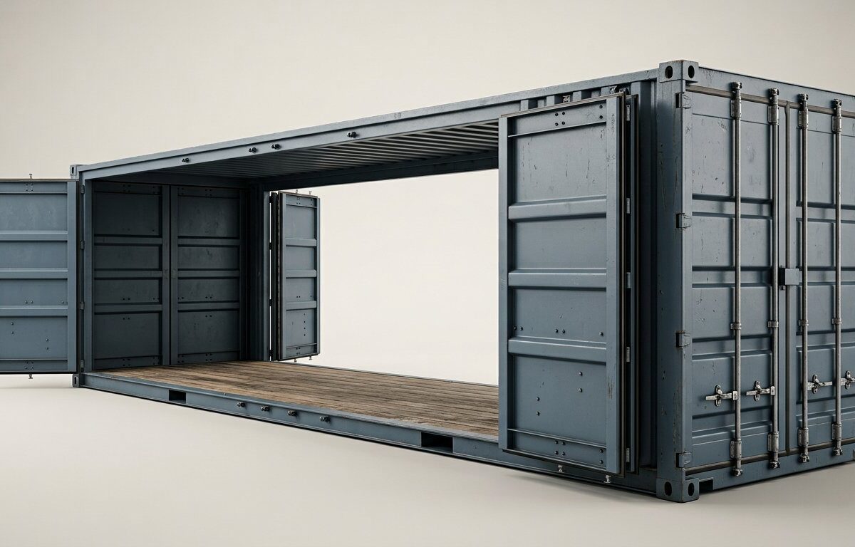 40ft High Cube Full Side Access Container – Open Side
