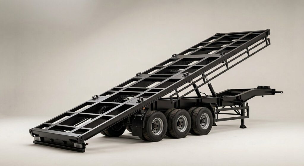Cameron using their 40ft Tilt Bed Container