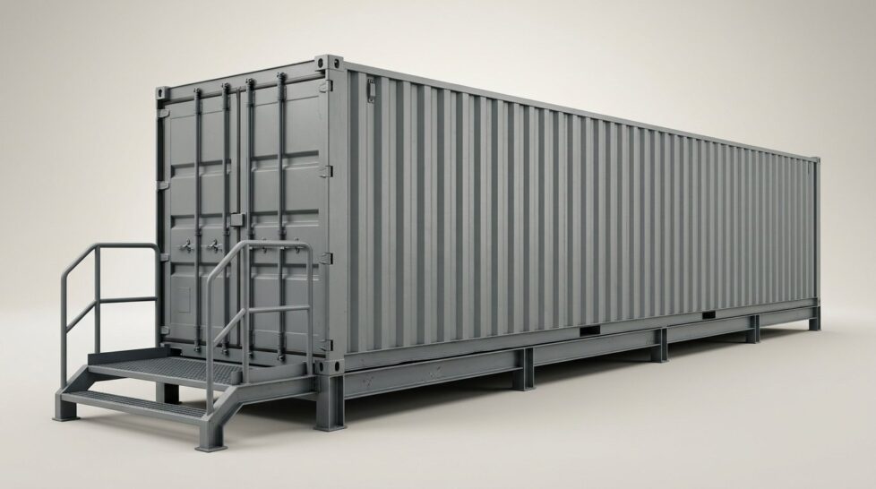 40ft x 8ft Raised Bunded Store Container