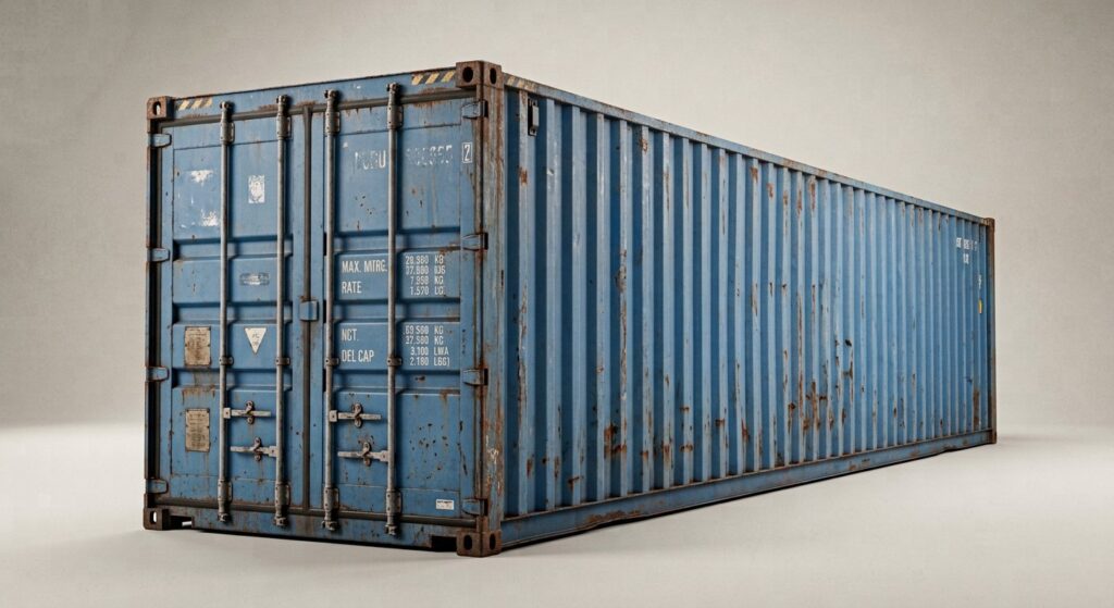 Imogen using their 40ft x 8ft Used Storage Container 2